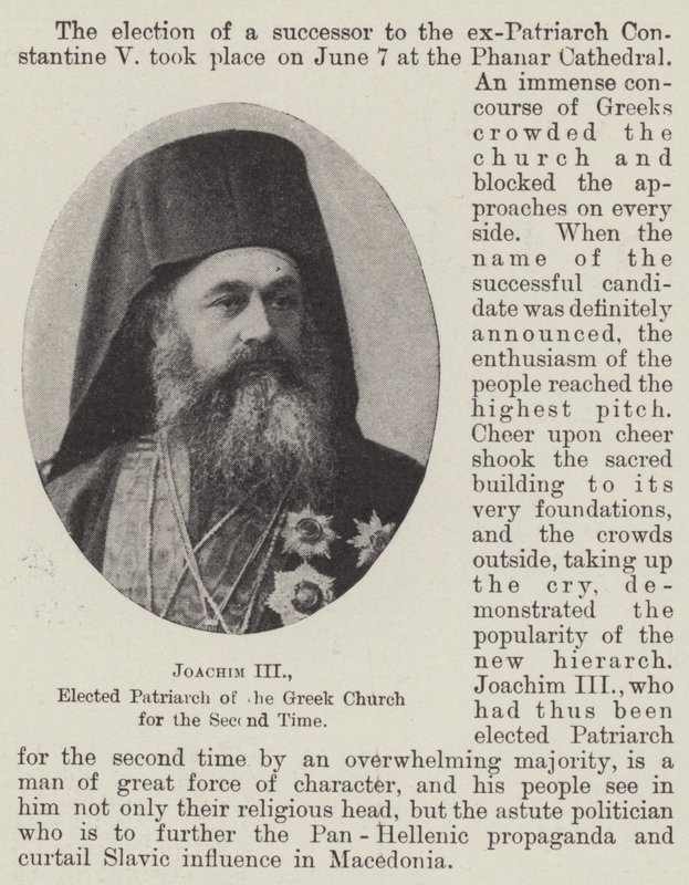 Joachim III, valgt til patriark for den græske kirke for anden gang af English Photographer