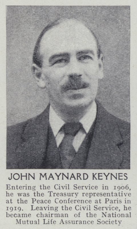 John Maynard Keynes (s/h foto) af English Photographer