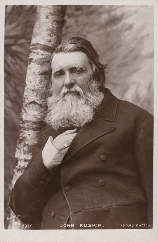 John Ruskin (1819-1900), engelsk forfatter, kunstkritiker, kunstner og socialtænker af English Photographer