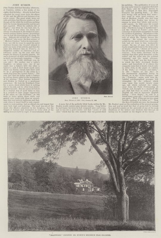 John Ruskin af English Photographer