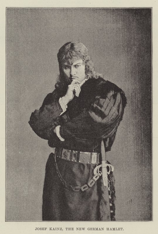 Josef Kainz, den nye tyske Hamlet af English Photographer