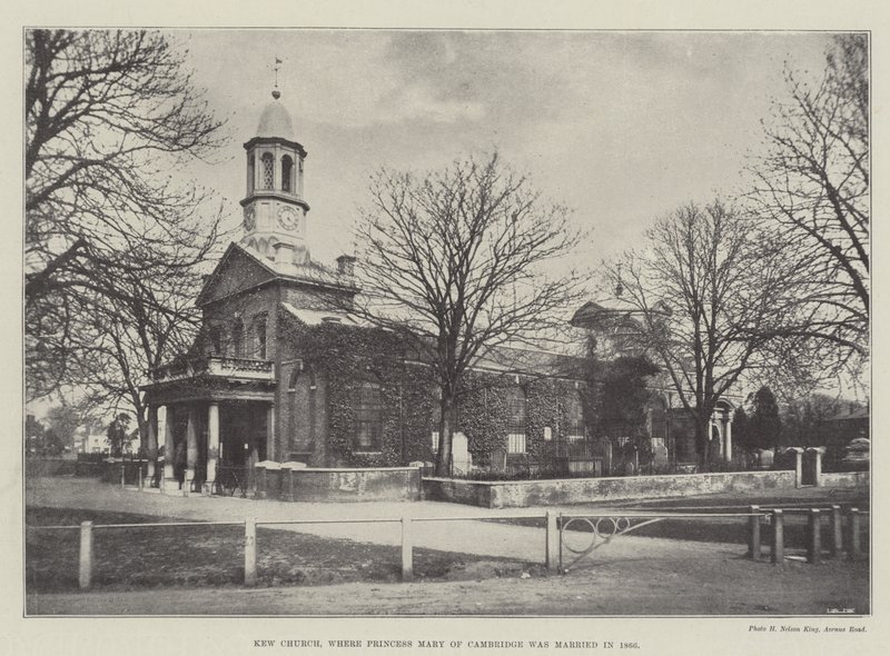 Kew Church, hvor prinsesse Mary af Cambridge blev gift i 1866 af English Photographer