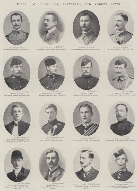Killed at Spion Kop, Ladysmith, and Modder River af English Photographer