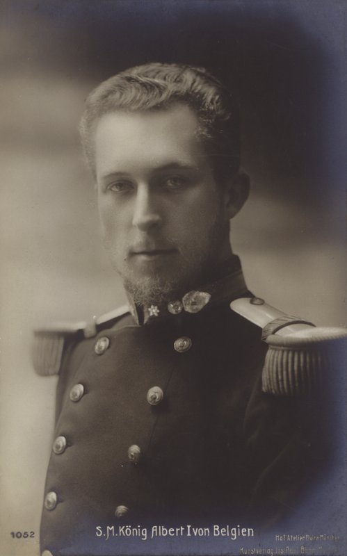 Kong Albert I af Belgien (s/h foto) af English Photographer