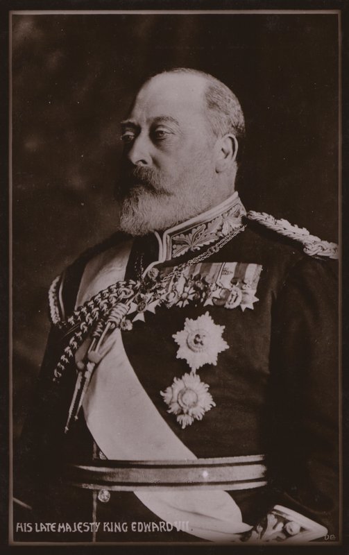 Kong Edward VII (s/h-foto) af English Photographer