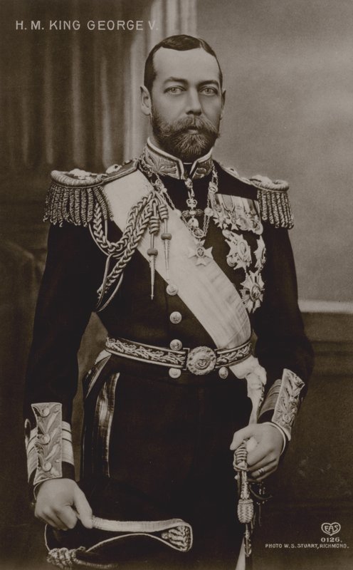 Kong George V (s/h-billede) af English Photographer