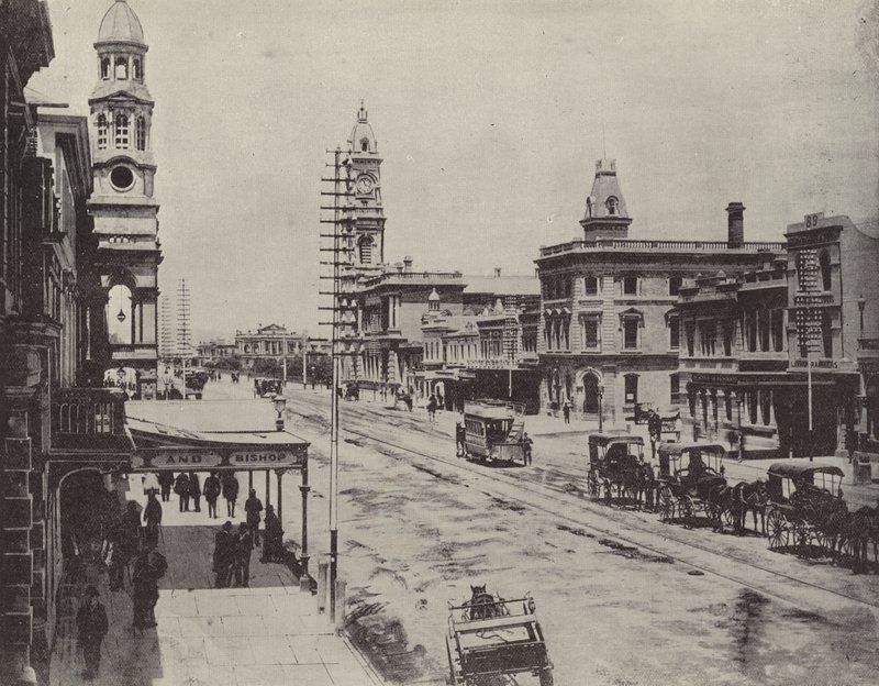 King William Street, Adelaide af English Photographer