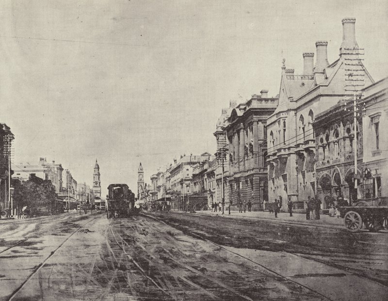 King William Street, Adelaide af English Photographer