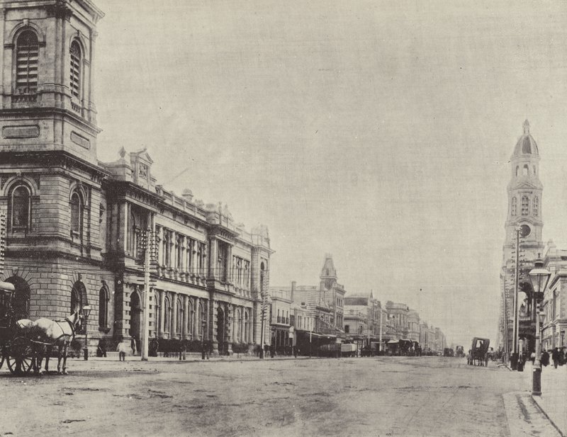 King William Street, Adelaide af English Photographer