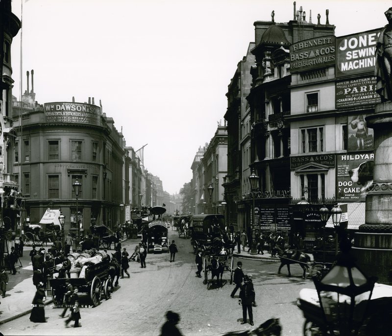 King William Street, London, fotografi af English Photographer