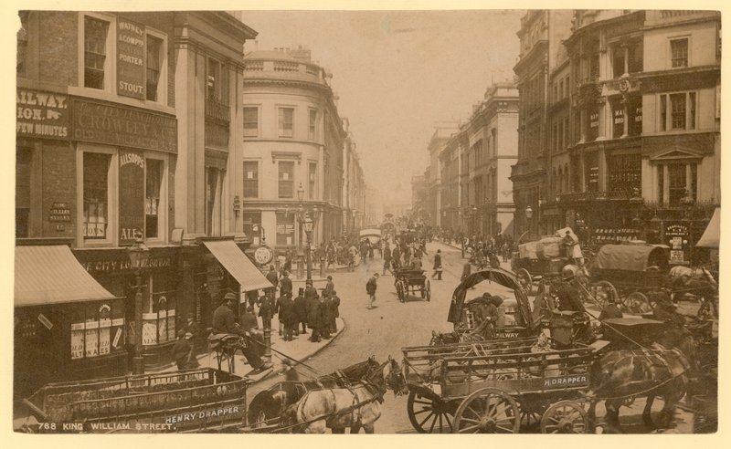 King William Street, London, fotografi af English Photographer