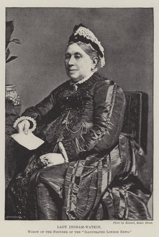 Lady Ingram-Watkin, enke efter grundlæggeren af Illustrated London News af English Photographer