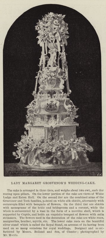 Lady Margaret Grosvenors bryllupskage af English Photographer