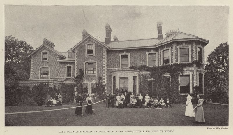 Lady Warwicks Hostel i Reading, til landbrugsuddannelse af kvinder af English Photographer