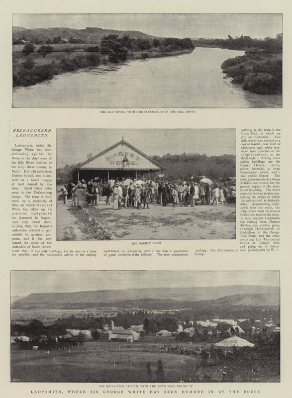 Ladysmith, hvor Sir George White er blevet lukket ind af boerne af English Photographer