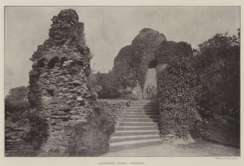 Launceston Castle, Cornwall af English Photographer