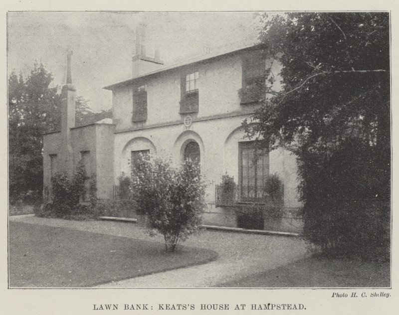 Lawn Bank, Keatss House i Hampstead af English Photographer
