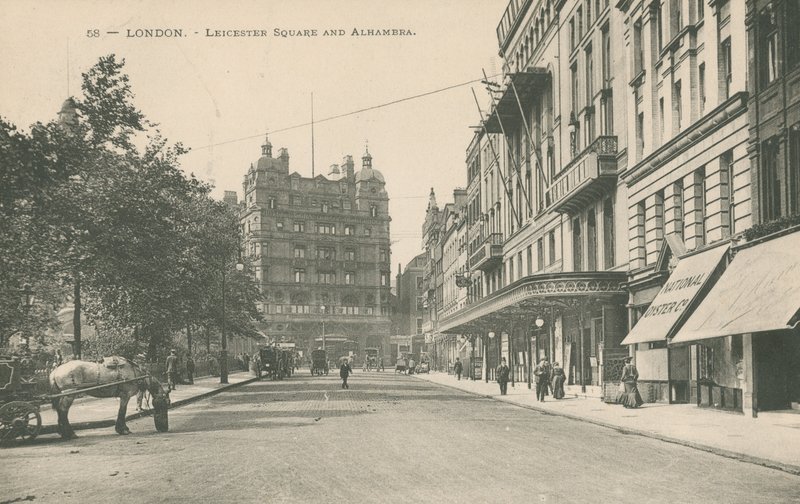Leicester Square og Alhambra, London af English Photographer