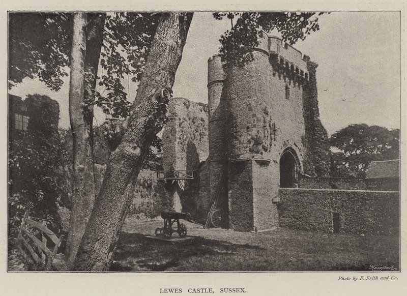 Lewes Castle, Sussex af English Photographer