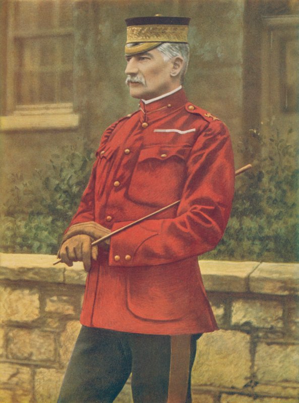 Lietu.-general Sir Frederick W. E. F. Forestier-Walker, Commanding Line of Communication, Sydafrika. I Scarlet Klæd Patroljakke af af English Photographer