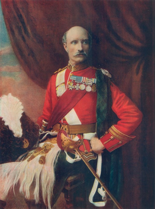 Generalløjtn. Sir George White, i uniformen af oberst fra Gordon Highlanders af English Photographer