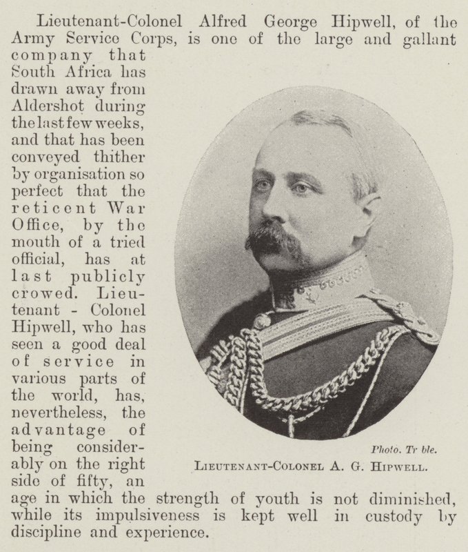 Oberstløjtnant A G Hipwell af English Photographer