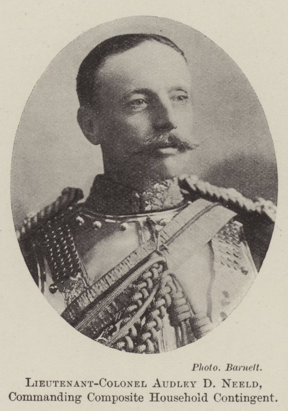 Oberstløjtnant Audley D Neeld, kommanderende for Composite Household Contingent af English Photographer