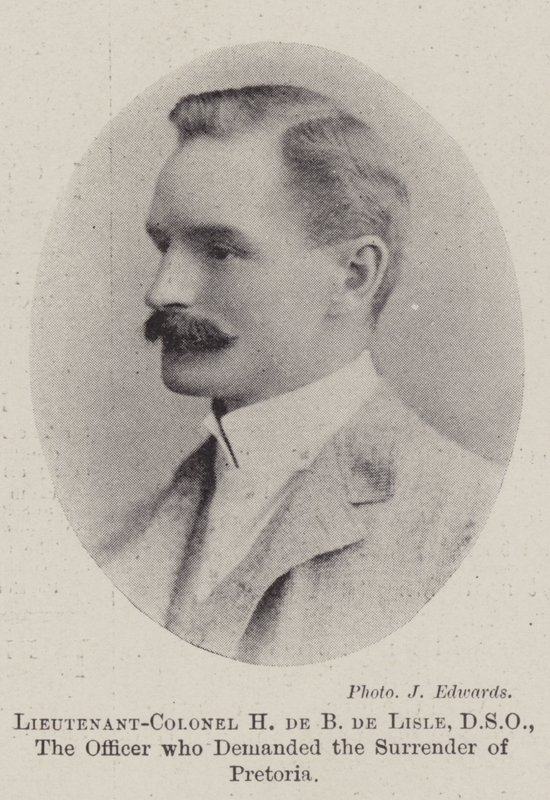 Oberstløjtnant H de B de Lisle, DSO, officeren der krævede overgivelsen af Pretoria af English Photographer