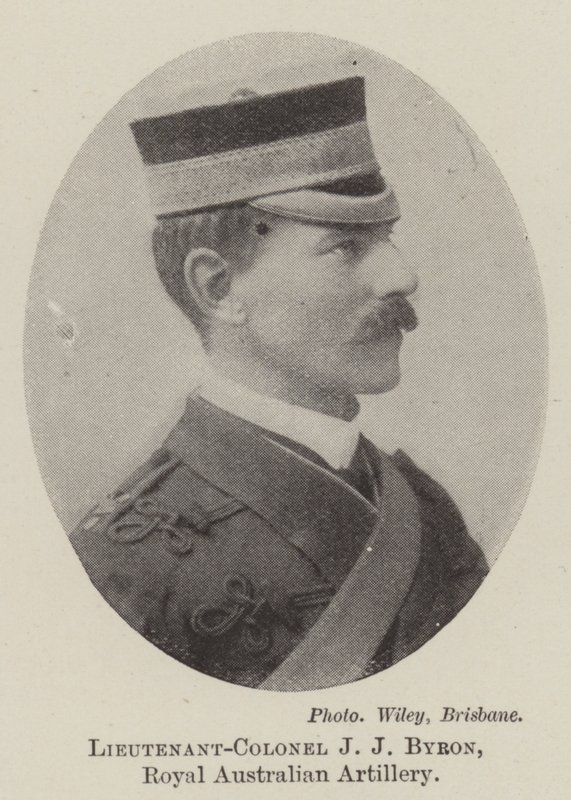 Oberstløjtnant J J Byron, Royal Australian Artillery af English Photographer