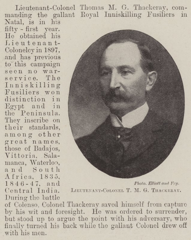 Oberstløjtnant T M G Thackeray af English Photographer