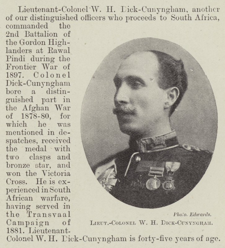 Oberstløjtnant W H Dick-Cunyngham af English Photographer
