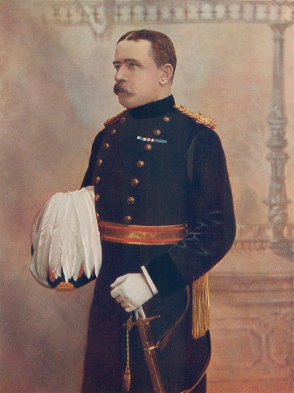 Generalløjtnant J. D. P. French, kommanderende kavaleridivision, sydafrikanske feltstyrke af English Photographer