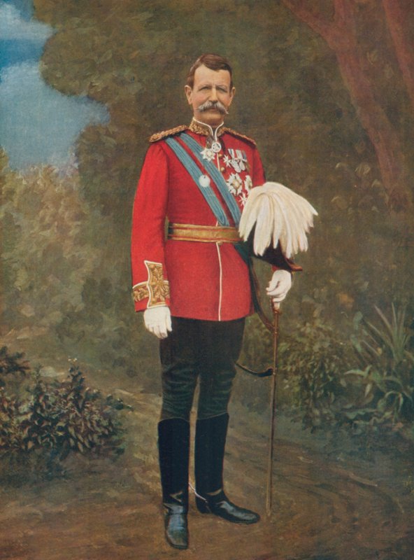 Generalløjtnant Sir Charles Warren, chef for 5. division, Sydafrikanske felttropper af English Photographer