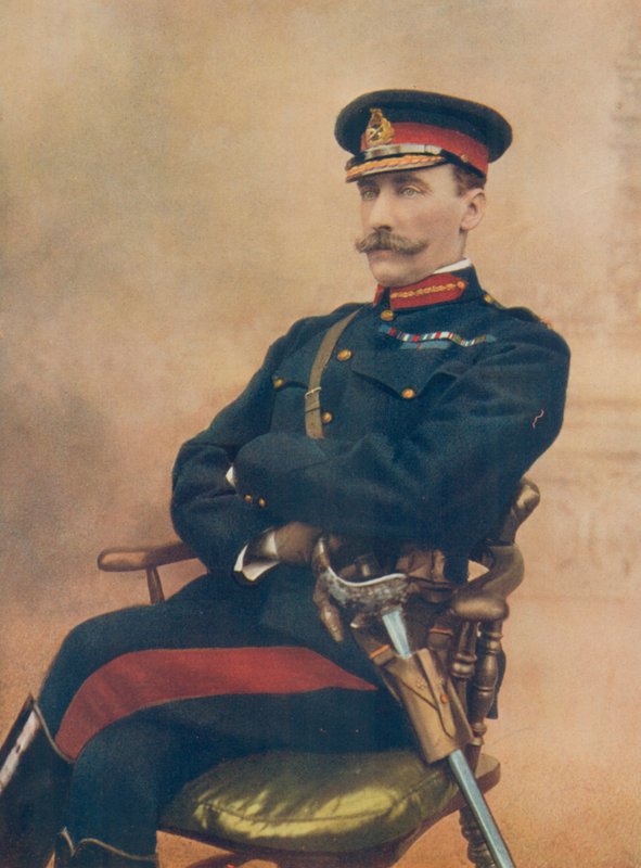 Generalløjtnant Sir H. C. Chermside. Kommandør af fjortende brigade i Sydafrika af English Photographer