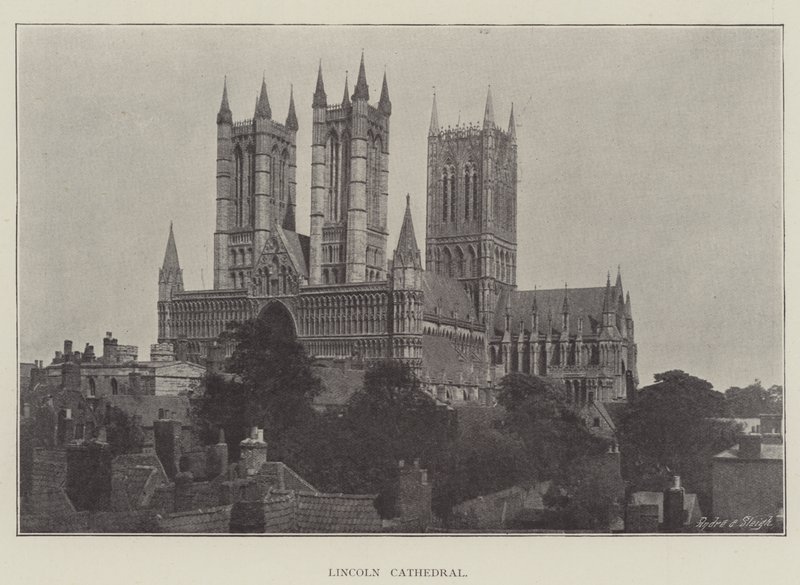 Lincoln katedral af English Photographer