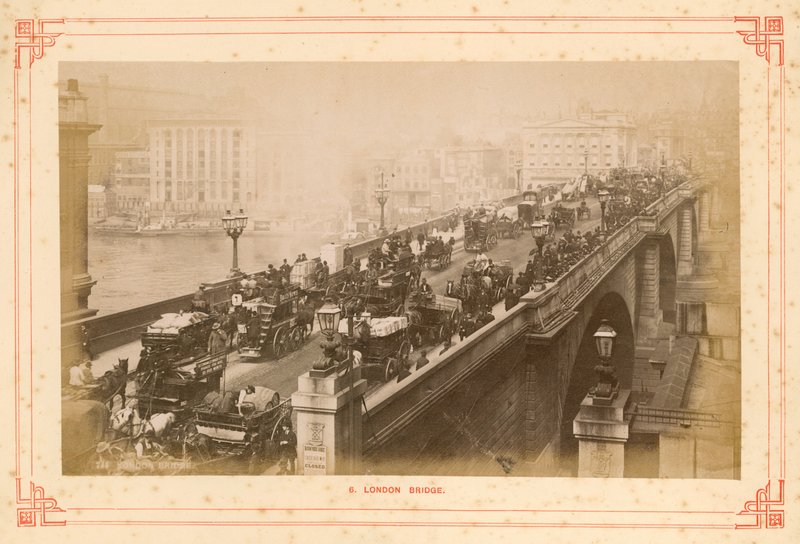 London Bridge, slutningen af det 19. århundrede af English Photographer