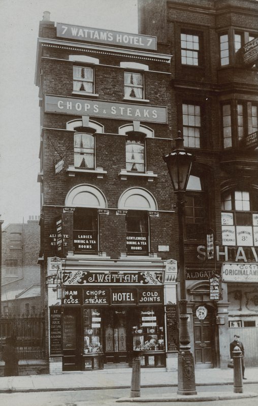 London Chops and Steaks Shop, Wattams Hotel af English Photographer