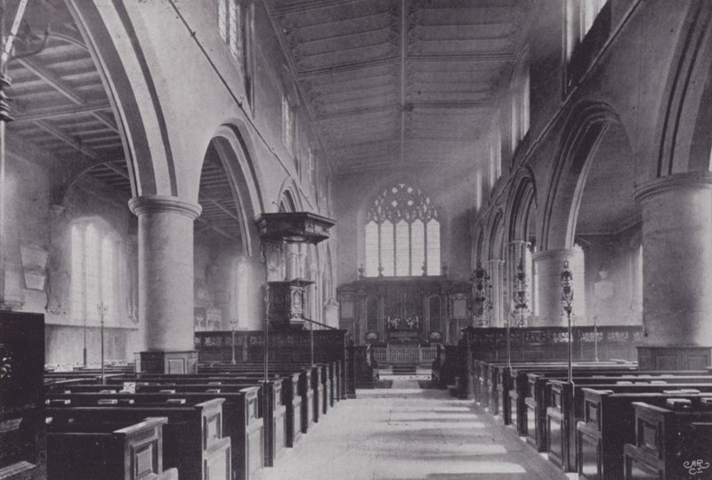 London City Churches: All Hallows, Barking (s/h-billede) af English Photographer