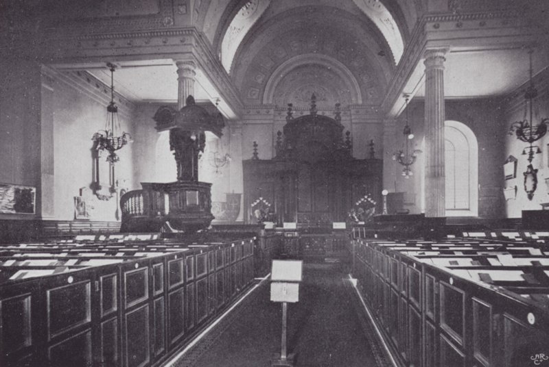 London City Churches: St Mary-at-Hill (s/h-billede) af English Photographer