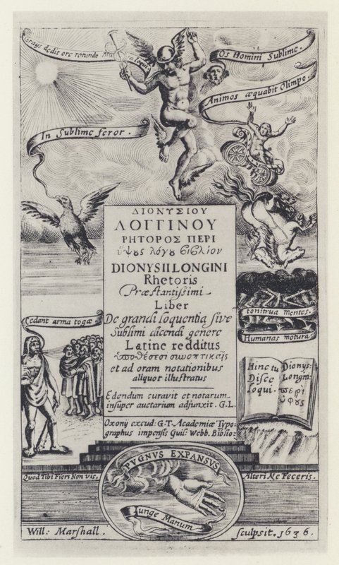 Longinus, G T for G Webb, Oxford 1636 (s/h-foto) af English Photographer