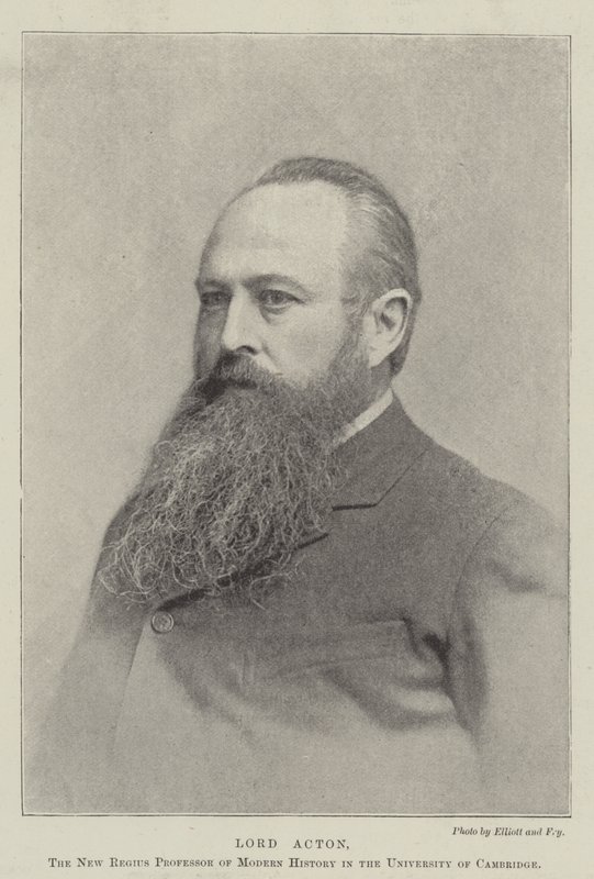 Lord Acton, den nye Regius-professor i moderne historie ved University of Cambridge af English Photographer