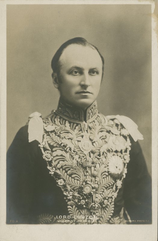 Lord Curzon, vicekonge af Indien (s/h foto) af English Photographer
