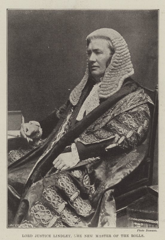 Lord Justice Lindley, The New Master of the Rolls af English Photographer