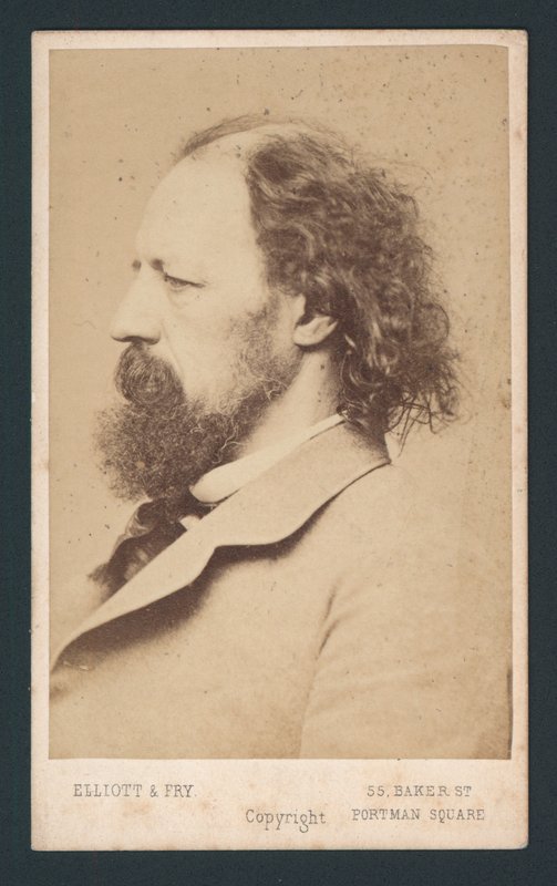 Lord Tennyson, visitkort af English Photographer