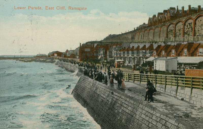 Lower Parade, East Cliff, Ramsgate. Postkort sendt i 1913. af English Photographer