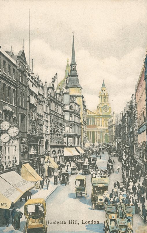 Ludgate Hill, London af English Photographer