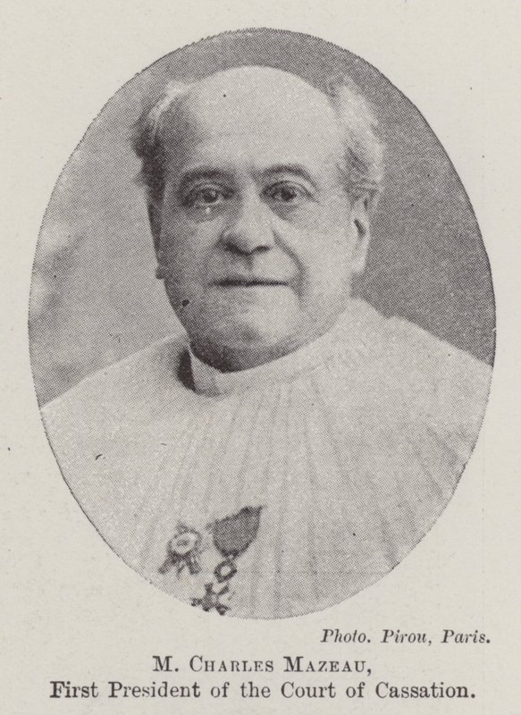 M Charles Mazeau, første præsident for kassationsretten af English Photographer