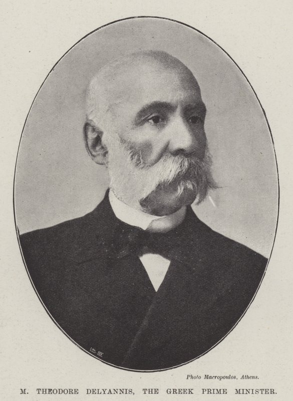 M Theodore Delyannis, den græske premierminister af English Photographer
