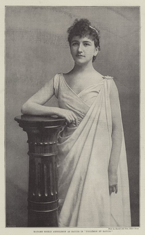 Madame Sigrid Arnoldson som Baucis i Philemon et Baucis af English Photographer