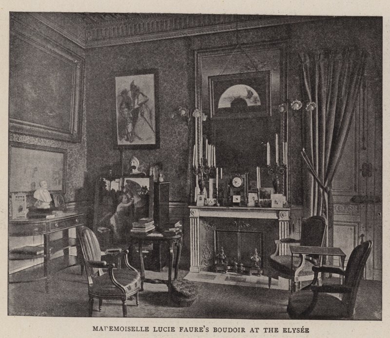Mademoiselle Lucie Faures Boudoir ved Elysee af English Photographer